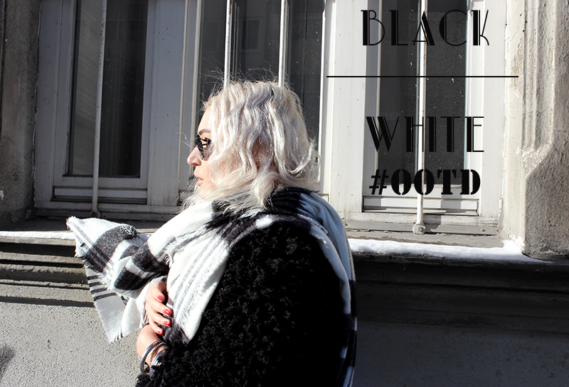 Fashion-Blog-Munich-München-Muenchen-Black White-American Apparel-Fur Jacket-H&M Trend-Zara-Adidas-Sneakers-Sassyclassy-OOTD-Outfit-Fashion Style-Layer Look-Fashionblog-Modeblog-Modeprinzesschen-Deutschland