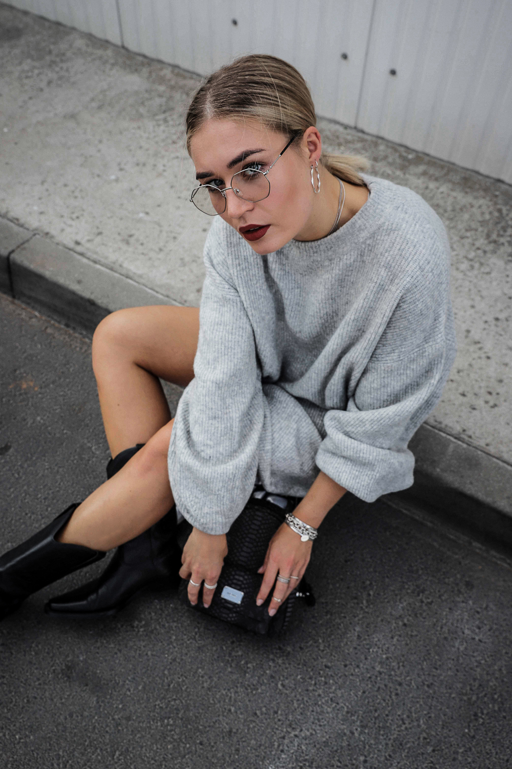 Lauralamode Outfit Autumn Herbst Streetstyle Knit Vintage Picard Style Berlin Fashion Fashionblogger Look