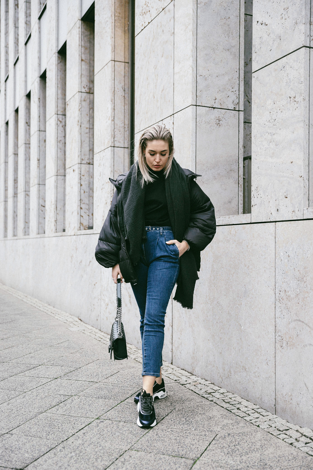 Lauralamode Outfit Look Ootd Karl Lagerfeld Zara Denim Blue Jeans Look Inspo Berlin Munich Fashionblogger Modeblogger